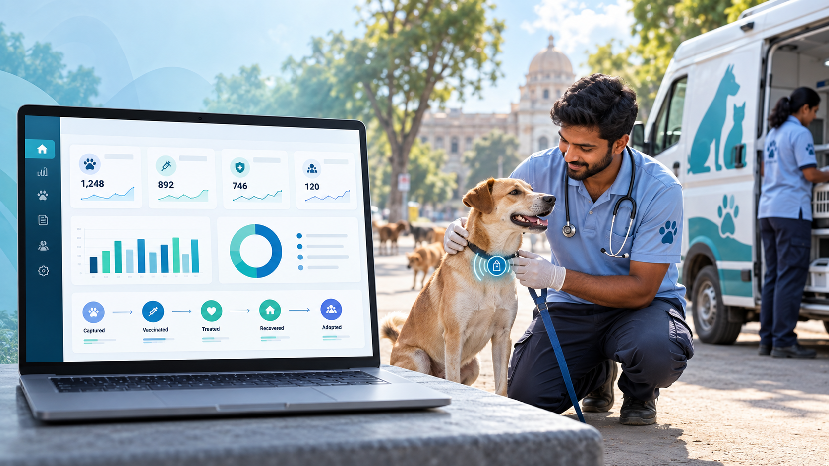 ABC ONLINE : Software for Animal Birth Control & Stray Dog Vaccination Tracking | Custom Civic-Tech Development desktop view