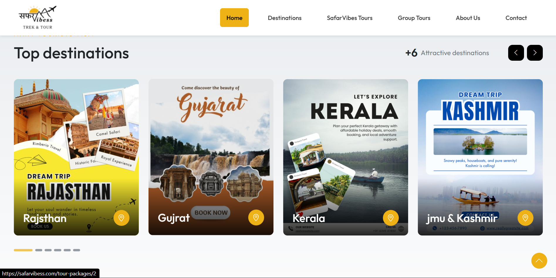 travel web development