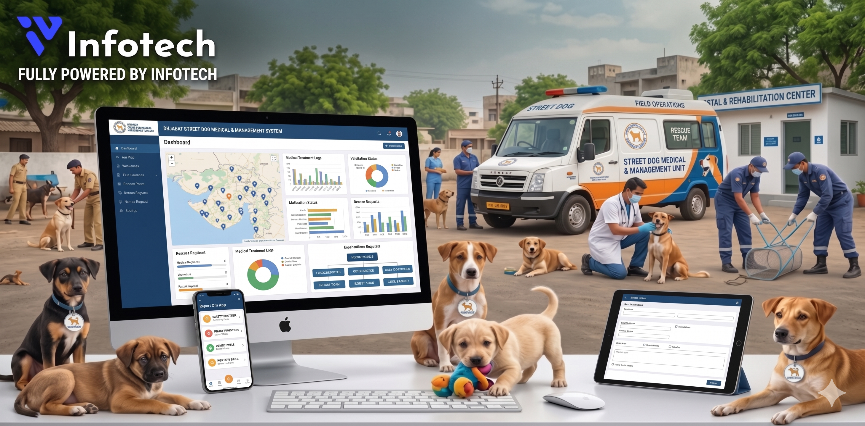 PawCount – Animal Welfare & Dog Tracking Software | GIS-Based NGO Management System desktop view