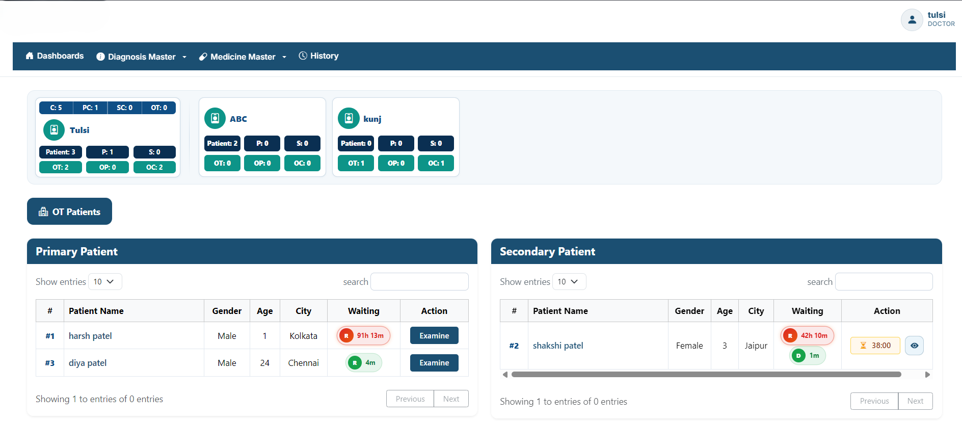 dr. dashboard